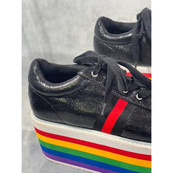 Cape Robbin womens 9M rainbow platform wedge Sneakers - Picture 4 of 12